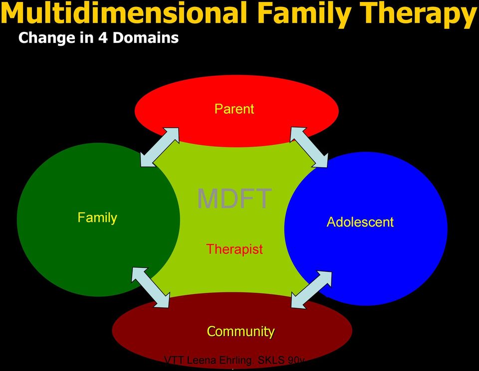 Therapist Adolescent Adolescent Extrafamilial