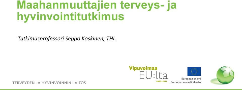 hyvinvointitutkimus