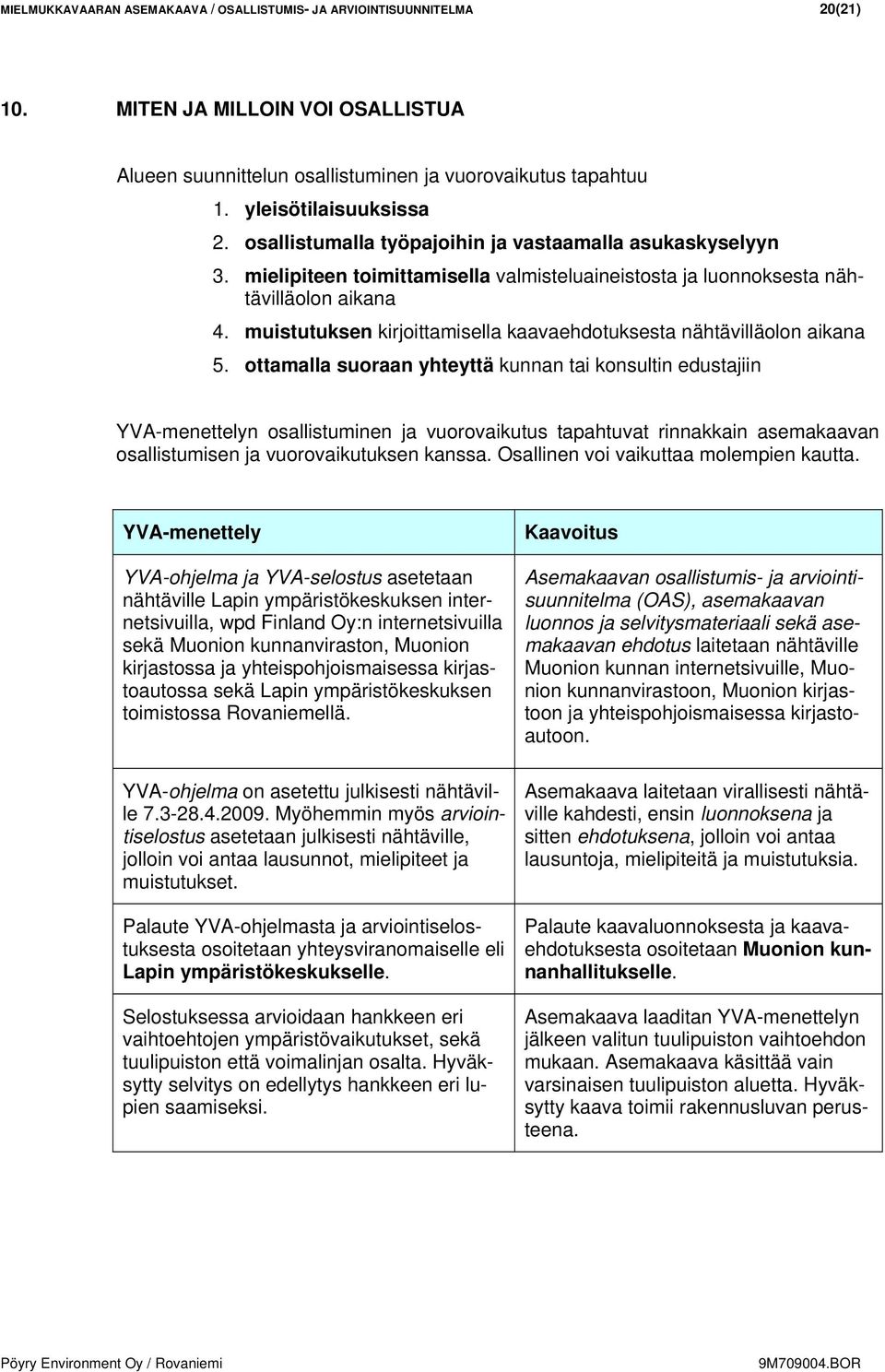 muistutuksen kirjoittamisella kaavaehdotuksesta nähtävilläolon aikana 5.
