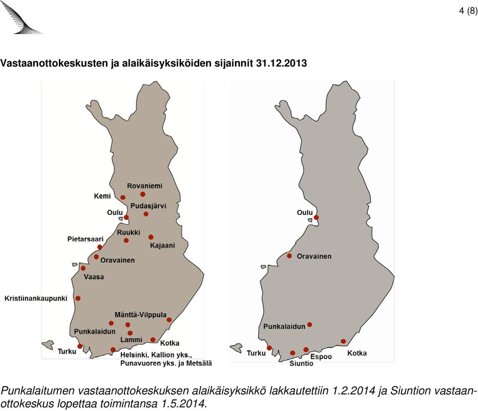 2013 Punkalaitumen vastaanottokeskuksen