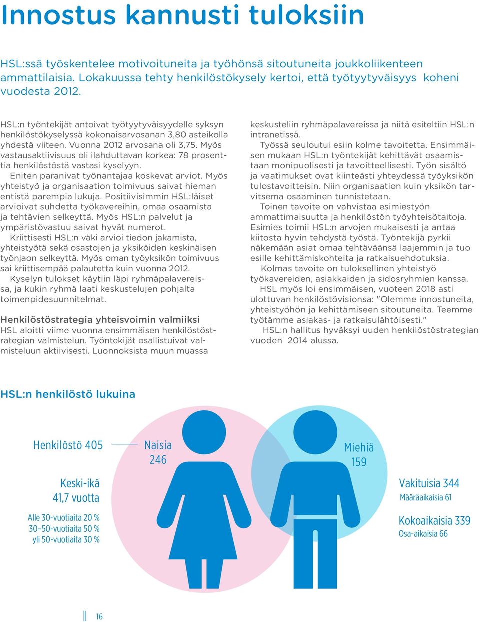 Myös vastausaktiivisuus oli ilahduttavan korkea: 78 prosenttia henkilöstöstä vastasi kyselyyn. Eniten paranivat työnantajaa koskevat arviot.