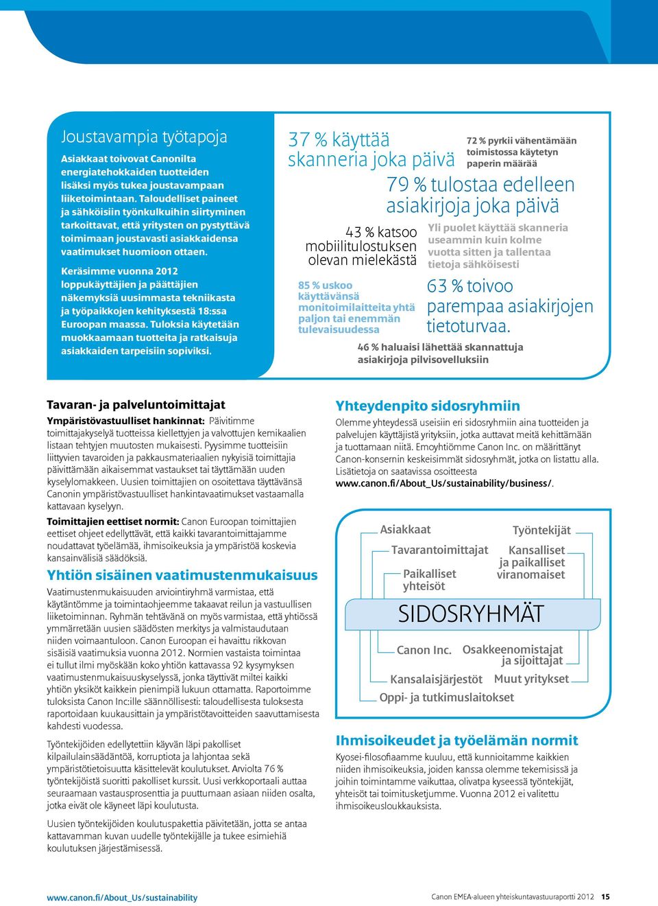 Keräsimme vuonna 2012 loppukäyttäjien ja päättäjien näkemyksiä uusimmasta tekniikasta ja työpaikkojen kehityksestä 18:ssa Euroopan maassa.