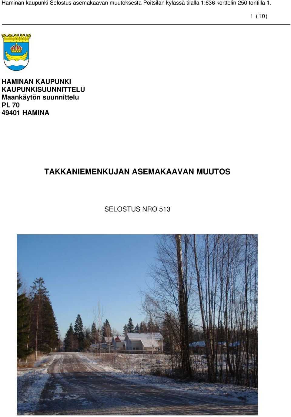 suunnittelu PL 70 49401 HAMINA