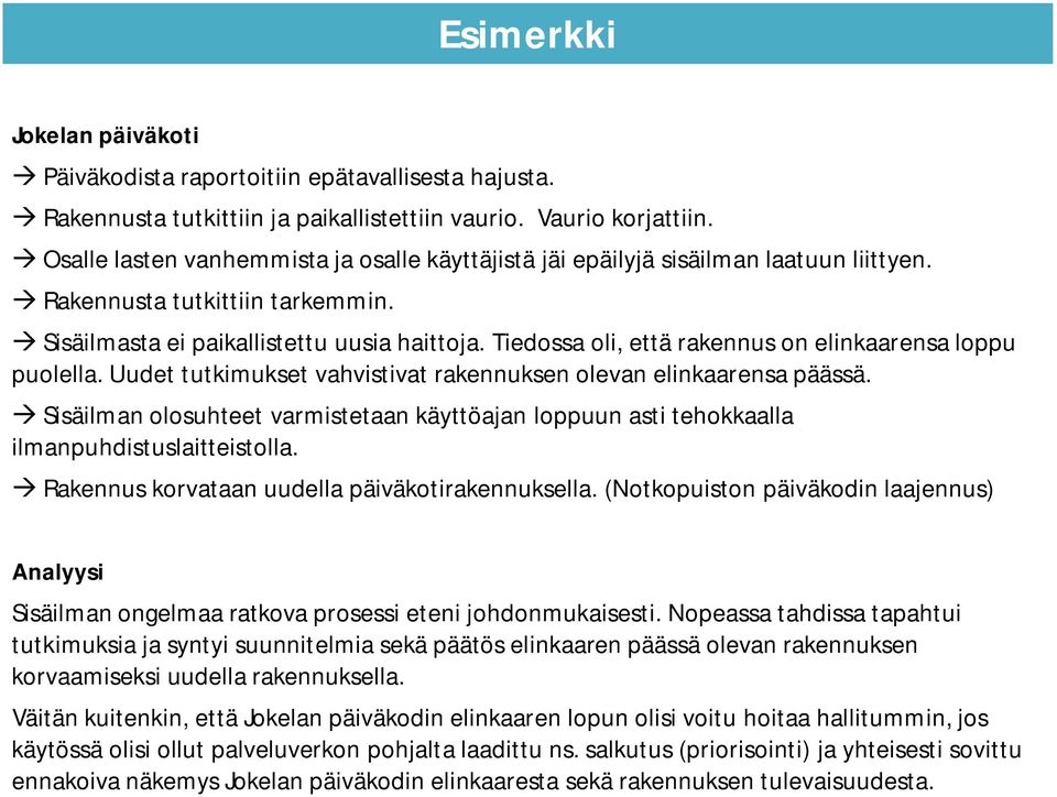 Tiedossa oli, että rakennus on elinkaarensa loppu puolella. Uudet tutkimukset vahvistivat rakennuksen olevan elinkaarensa päässä.