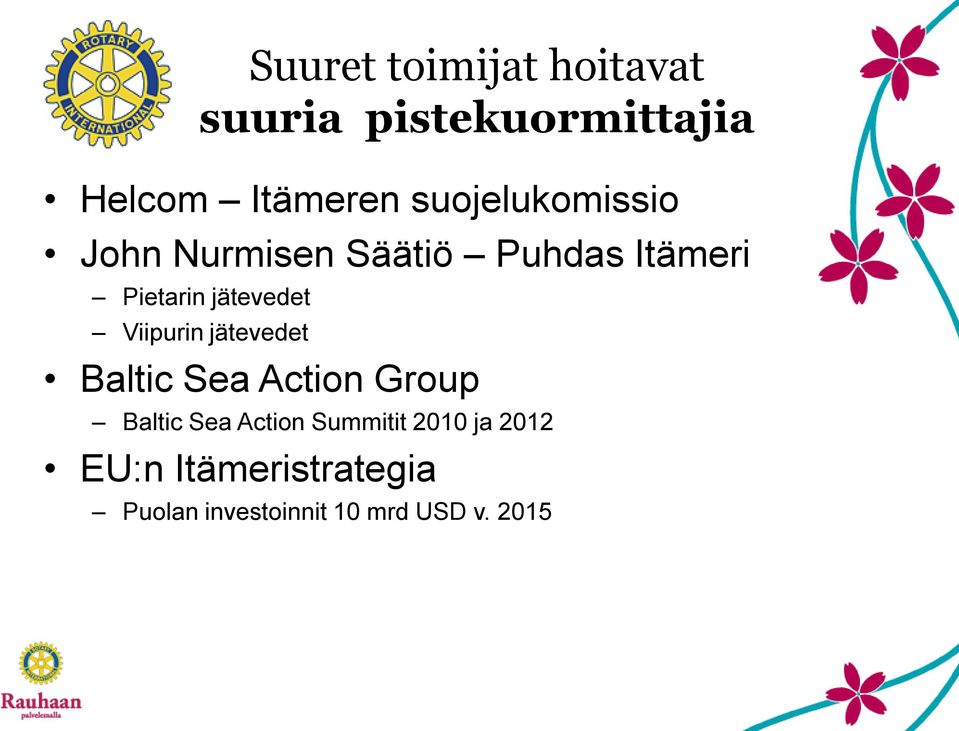 jätevedet Viipurin jätevedet Baltic Sea Action Group Baltic Sea