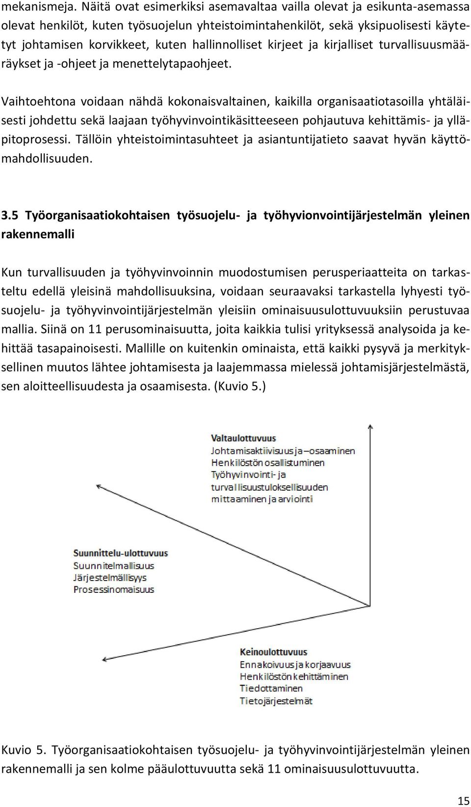 hallinnolliset kirjeet ja kirjalliset turvallisuusmääräykset ja -ohjeet ja menettelytapaohjeet.