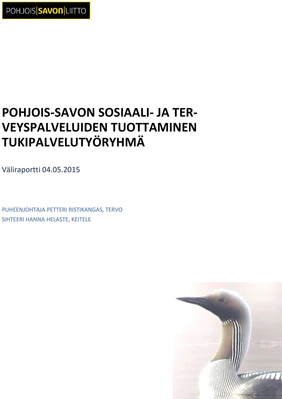 TUKIPALVELUTYÖRYHMÄ Väliraportti 04.05.