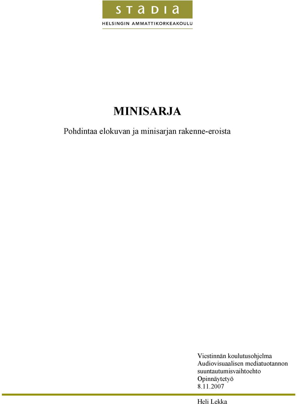 Audiovisuaalisen mediatuotannon