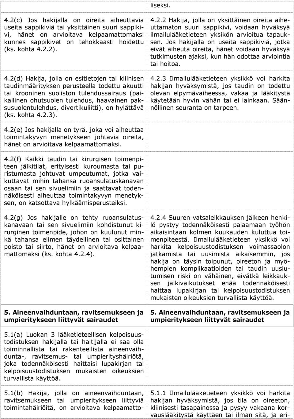 paksusuolentulehdus, divertikuliitti), on hylättävä (ks. kohta 4.2.