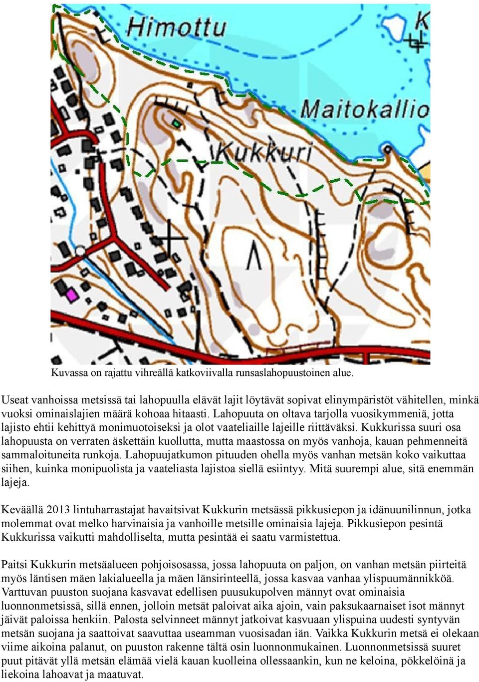 Lahopuuta on oltava tarjolla vuosikymmeniä, jotta lajisto ehtii kehittyä monimuotoiseksi ja olot vaateliaille lajeille riittäväksi.