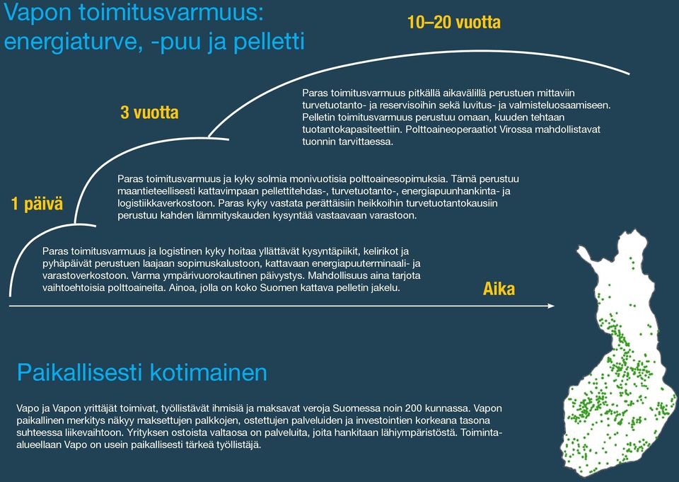 1 päivä Paras toimitusvarmuus ja kyky solmia monivuotisia polttoainesopimuksia.