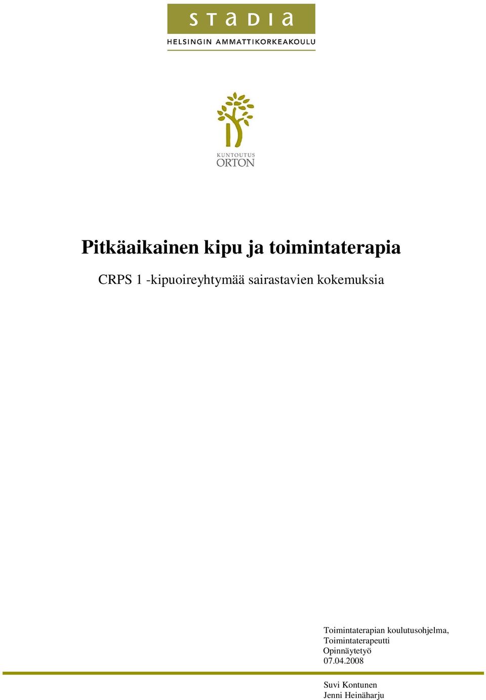 Toimintaterapian koulutusohjelma,