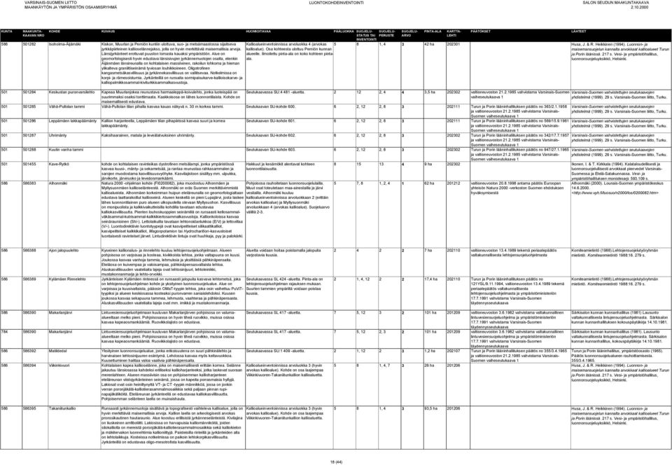 Alue on geomorfologisesti hyvin edustava länsisivujen jyrkännemuotojen osalta, etenkin Äijänmäen länsireunalla on kohtalaisen massiivinen, rakoilun lohkoma ja hieman ylikalteva graniittiseinämä