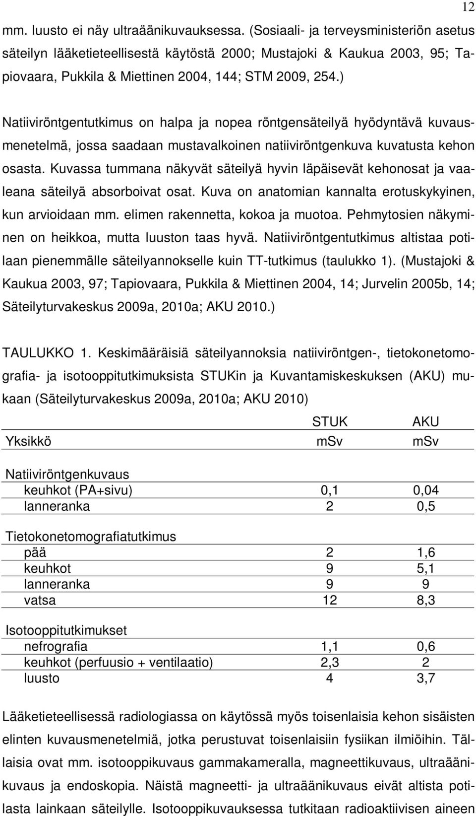 ) Natiiviröntgentutkimus on halpa ja nopea röntgensäteilyä hyödyntävä kuvausmenetelmä, jossa saadaan mustavalkoinen natiiviröntgenkuva kuvatusta kehon osasta.