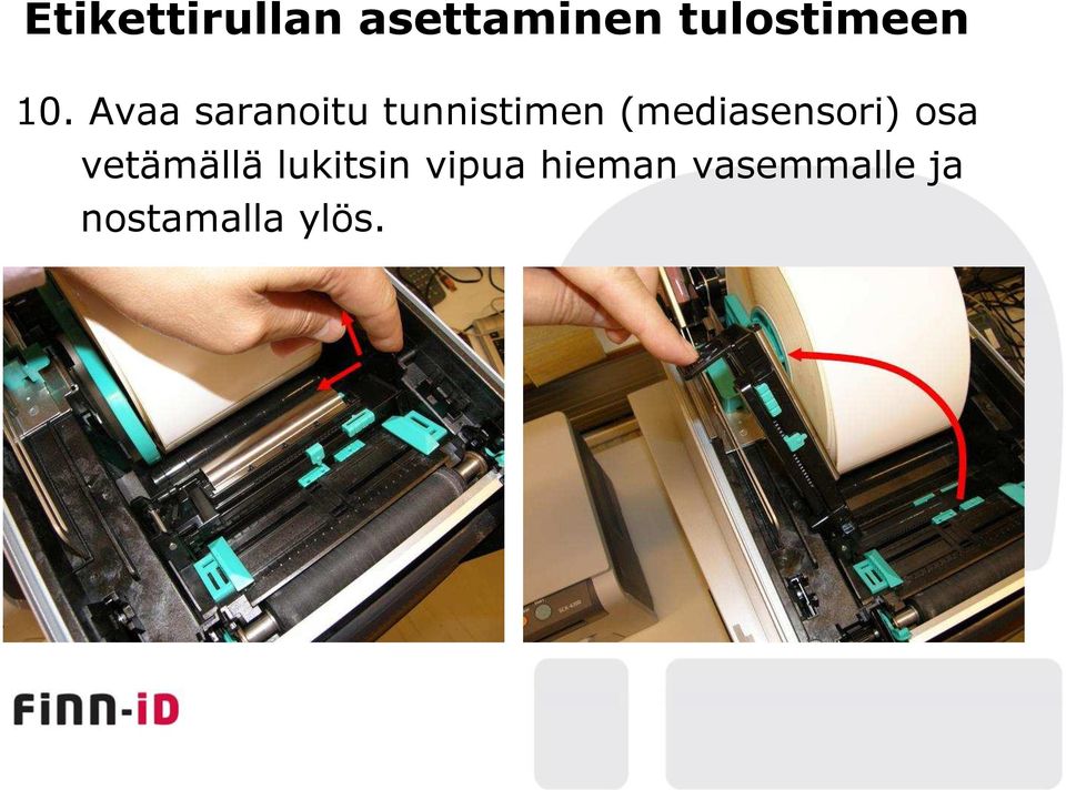 Avaa saranoitu tunnistimen