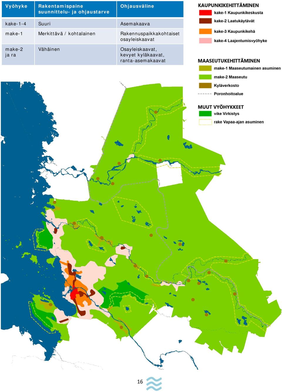 kohtalainen Rakennuspaikkakohtaiset osayleiskaavat make-2