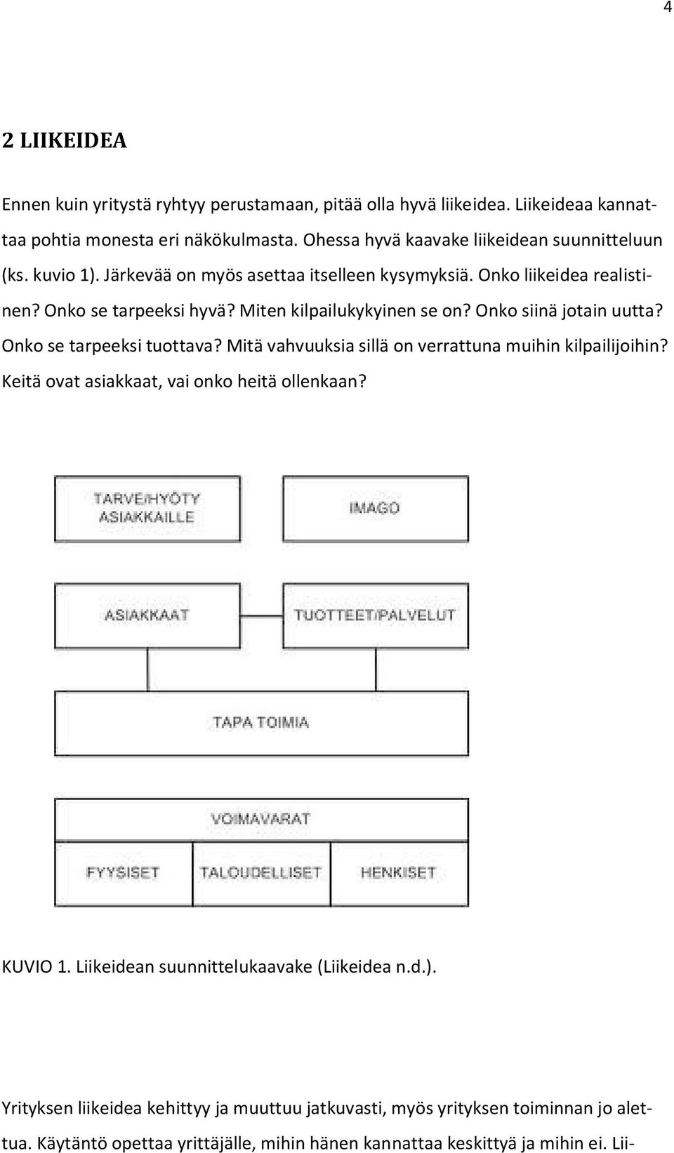 Miten kilpailukykyinen se on? Onko siinä jotain uutta? Onko se tarpeeksi tuottava? Mitä vahvuuksia sillä on verrattuna muihin kilpailijoihin?