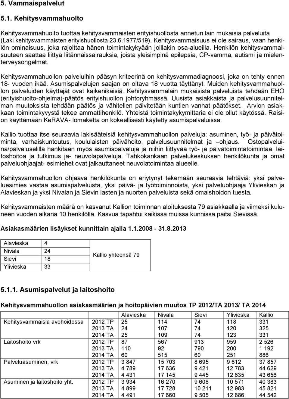 Henkilön kehitysvammaisuuteen saattaa liittyä liitännäissairauksia, joista yleisimpinä epilepsia, CP-vamma, autismi ja mielenterveysongelmat.