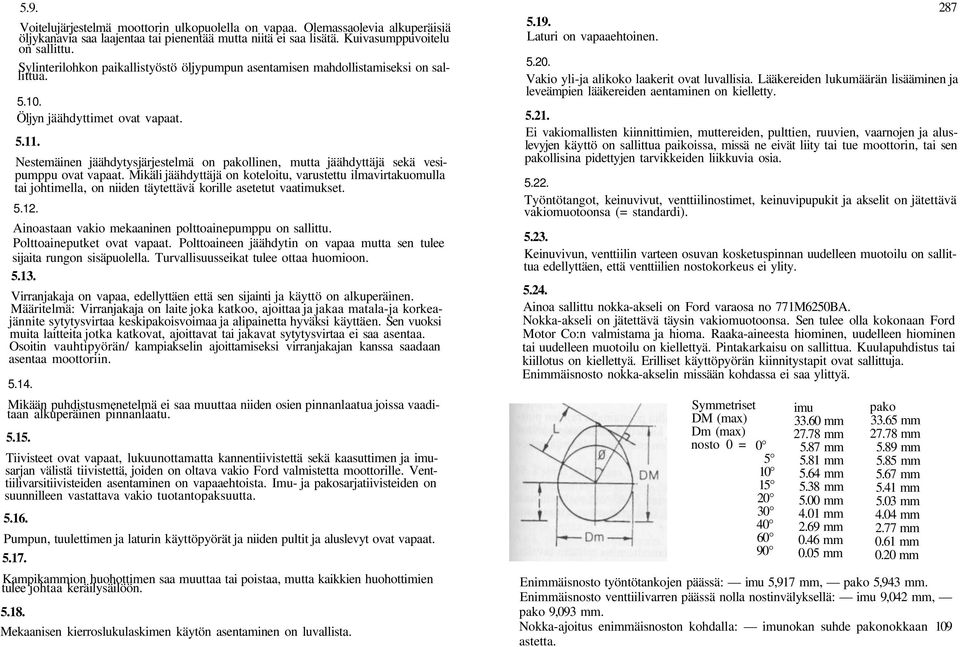 Nestemäinen jäähdytysjärjestelmä on pakollinen, mutta jäähdyttäjä sekä vesipumppu ovat vapaat.