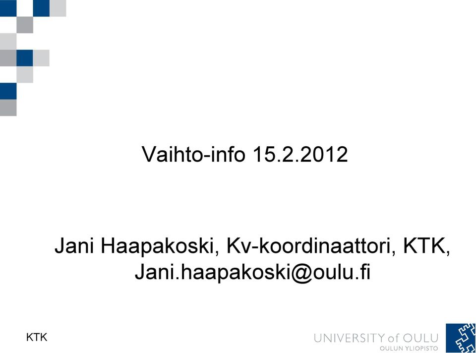 Kv-koordinaattori,