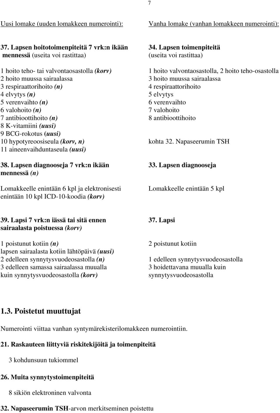 hoito muussa sairaalassa 3 respiraattorihoito (n) 4 respiraattorihoito 4 elvytys (n) 5 elvytys 5 verenvaihto (n) 6 verenvaihto 6 valohoito (n) 7 valohoito 7 antibioottihoito (n) 8 antibioottihoito 8