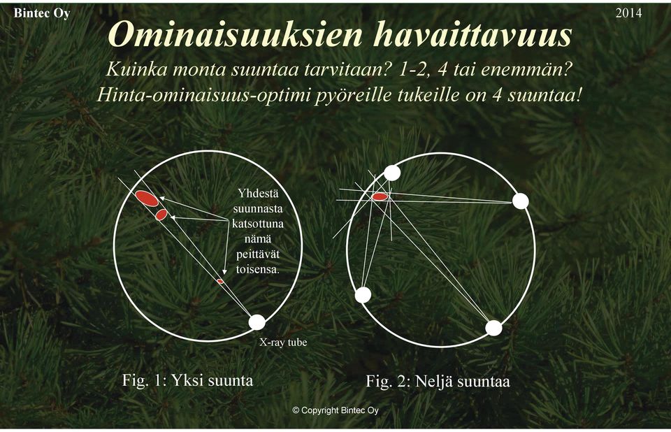 Hinta-ominaisuus-optimi pyöreille tukeille on 4 suuntaa!