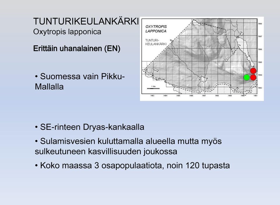 Sulamisvesien kuluttamalla alueella mutta myös sulkeutuneen