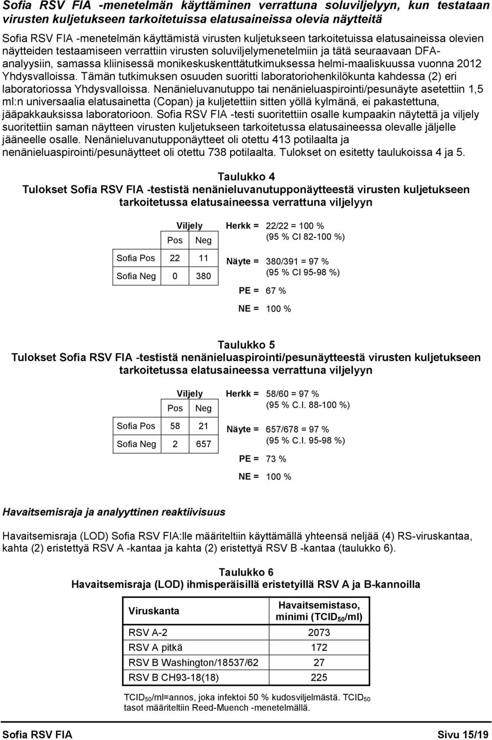 monikeskuskenttätutkimuksessa helmi-maaliskuussa vuonna 2012 Yhdysvalloissa. Tämän tutkimuksen osuuden suoritti laboratoriohenkilökunta kahdessa (2) eri laboratoriossa Yhdysvalloissa.