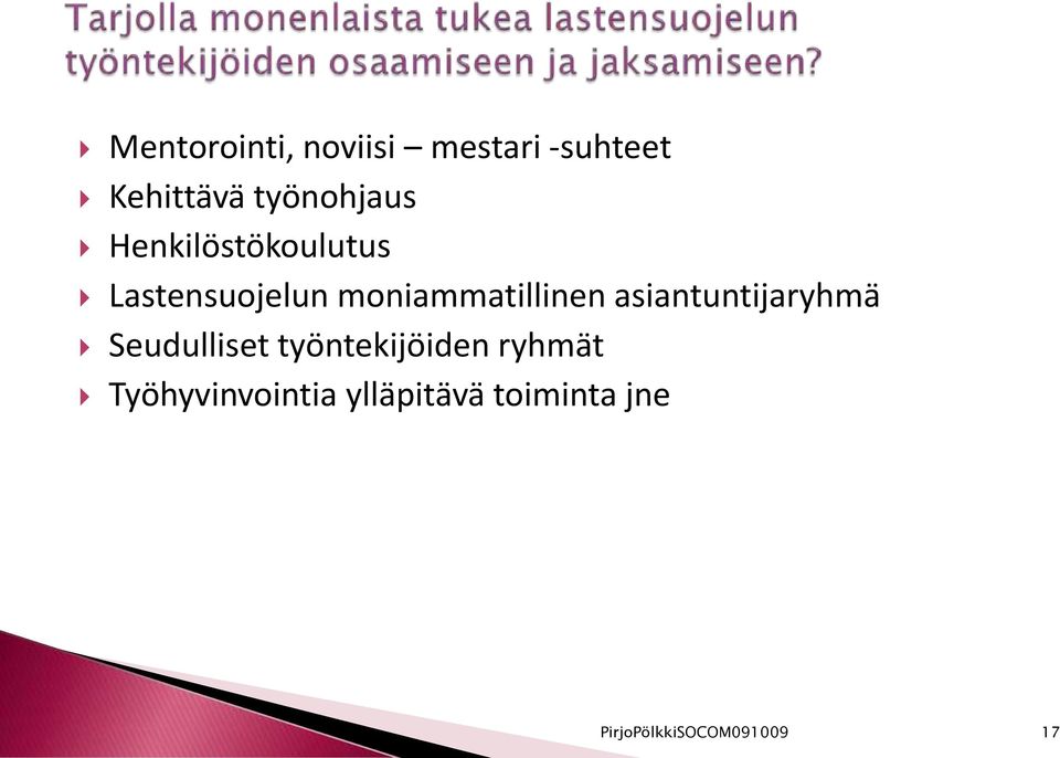 moniammatillinen asiantuntijaryhmä Seudulliset