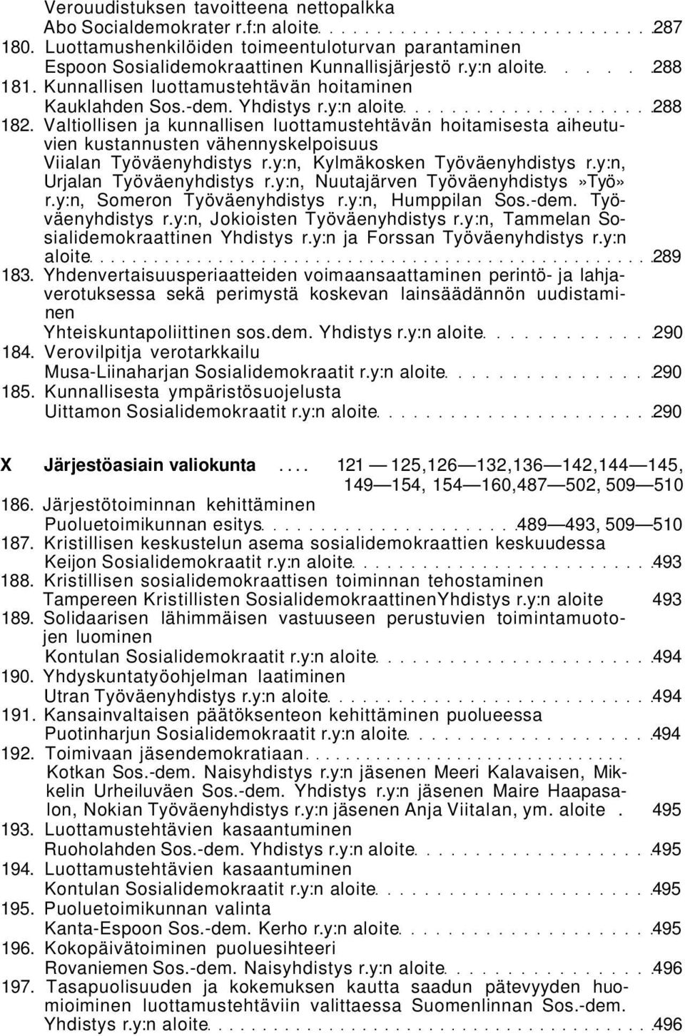 Valtiollisen ja kunnallisen luottamustehtävän hoitamisesta aiheutuvien kustannusten vähennyskelpoisuus Viialan Työväenyhdistys r.y:n, Kylmäkosken Työväenyhdistys r.y:n, Urjalan Työväenyhdistys r.