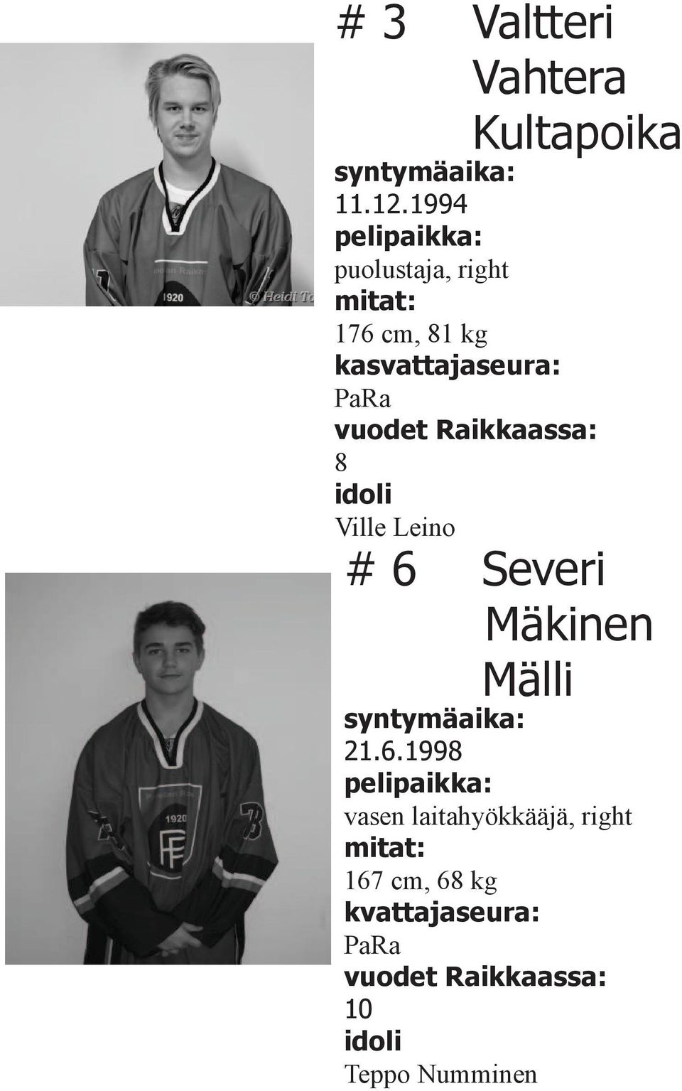 Leino # 6 