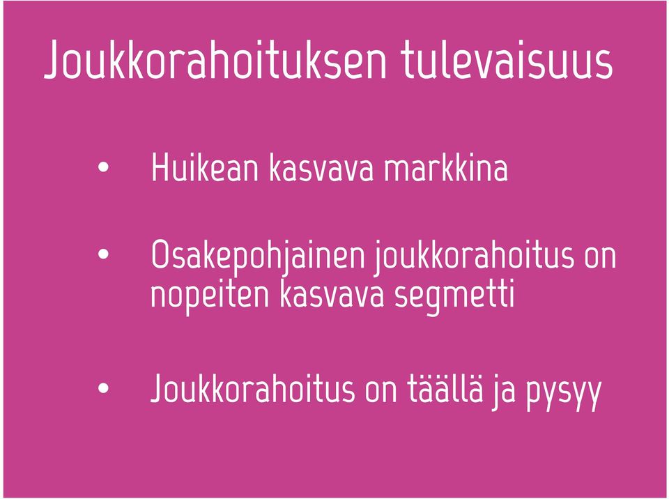 Osakepohjainen joukkorahoitus on