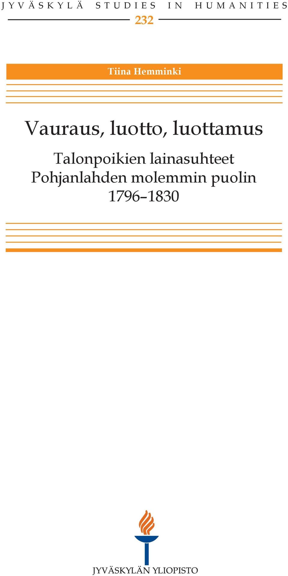 luottamus Talonpoikien lainasuhteet