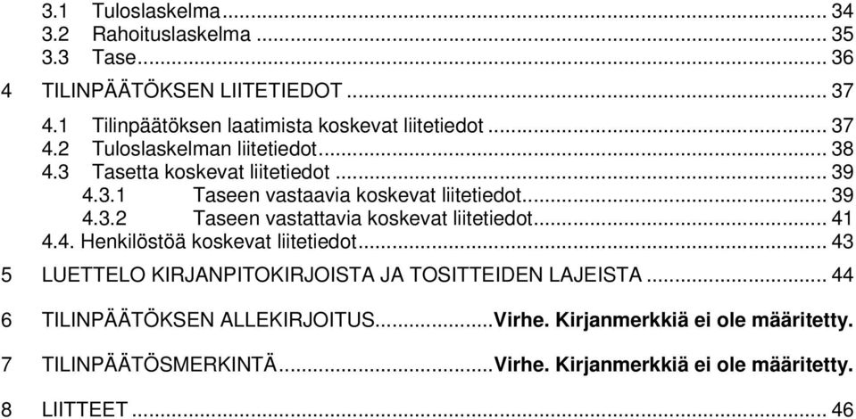 .. 39 4.3.2 Taseen vastattavia koskevat liitetiedot... 41 4.4. Henkilöstöä koskevat liitetiedot.