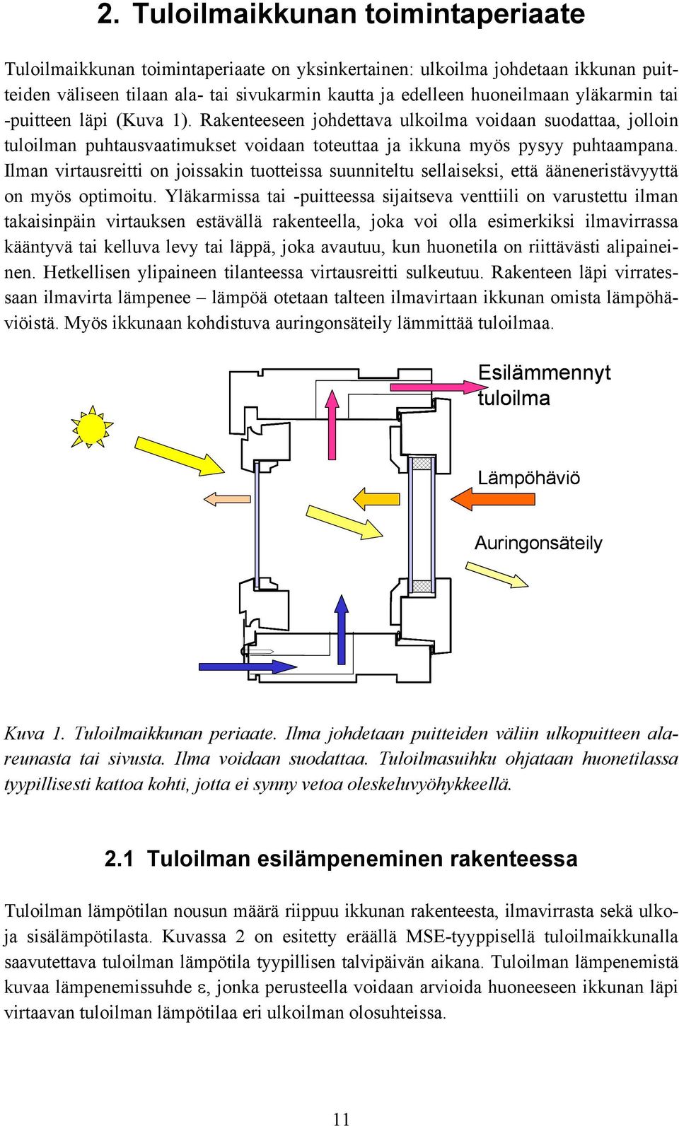 Ilman virtausreitti on joissakin tuotteissa suunniteltu sellaiseksi, että ääneneristävyyttä on myös optimoitu.