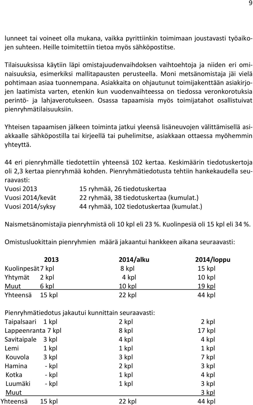 Asiakkaita on ohjautunut toimijakenttään asiakirjojen laatimista varten, etenkin kun vuodenvaihteessa on tiedossa veronkorotuksia perintö- ja lahjaverotukseen.