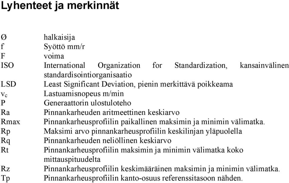 paikallinen maksimin ja minimin välimatka.