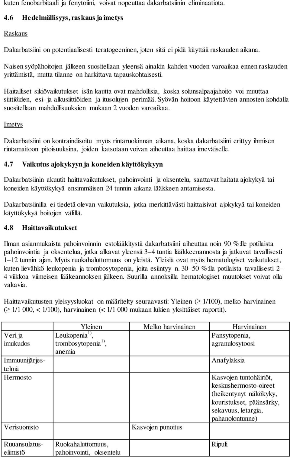 Naisen syöpähoitojen jälkeen suositellaan yleensä ainakin kahden vuoden varoaikaa ennen raskauden yrittämistä, mutta tilanne on harkittava tapauskohtaisesti.