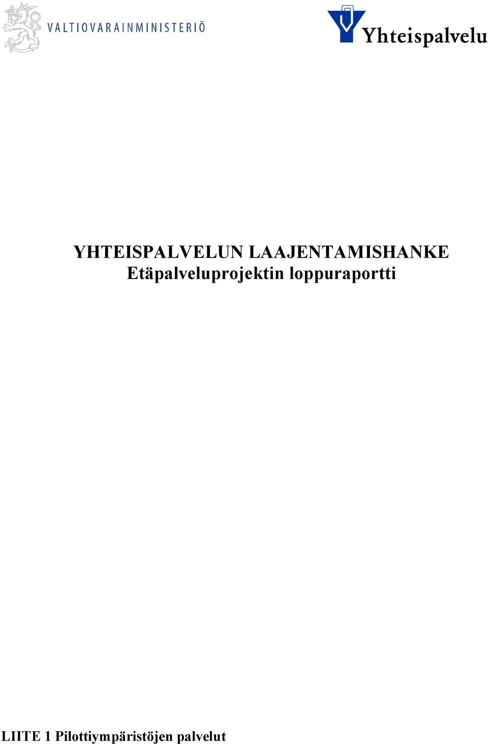 Etäpalveluprojektin