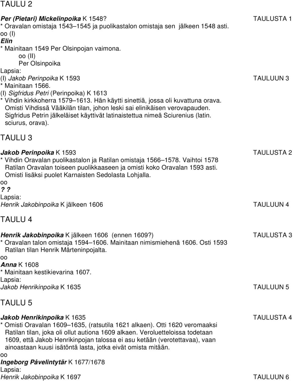 Omisti Vihdissä Vääkilän tilan, johon leski sai elinikäisen verovapauden. Sigfridus Petrin jälkeläiset käyttivät latinaistettua nimeä Sciurenius (latin. sciurus, orava).