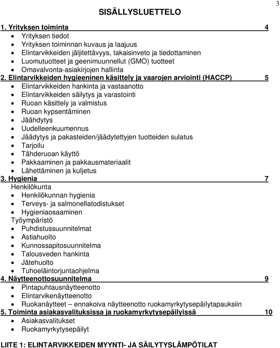 Omavalvonta-asiakirjojen hallinta 2.