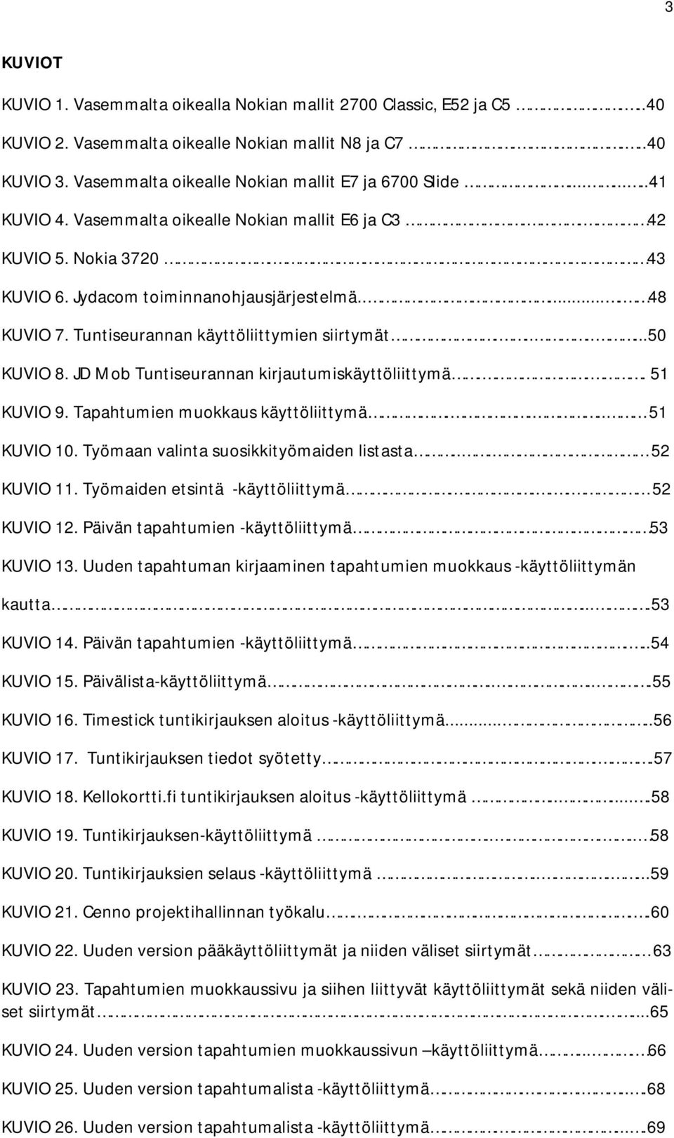 .......50 KUVIO 8. JD Mob Tuntiseurannan kirjautumiskäyttöliittymä... 51 KUVIO 9. Tapahtumien muokkaus käyttöliittymä.... 51 KUVIO 10. Työmaan valinta suosikkityömaiden listasta... 52 KUVIO 11.