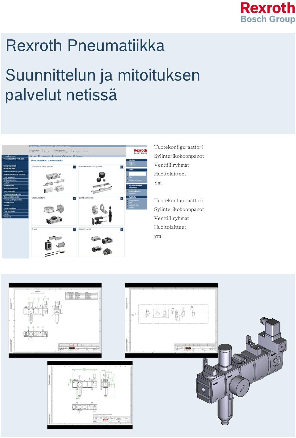 Sylinterikokoonpanot Venttiiliryhmät Huoltolaitteet Ym