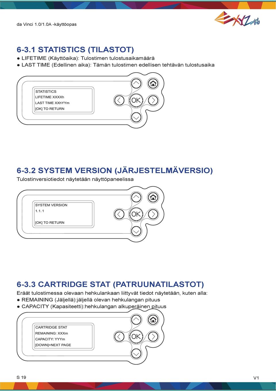2 SYSTEM VERSION (JÄRJESTELMÄVERSIO) Tulostinversiotiedot näytetään näyttöpaneelissa 6-3.