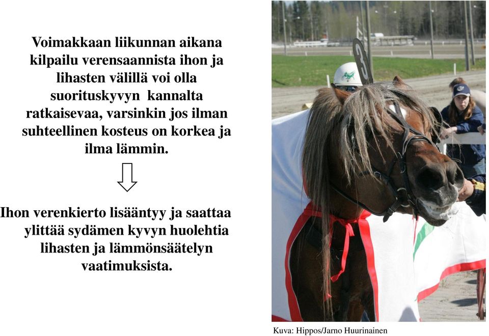 on korkea ja ilma lämmin.