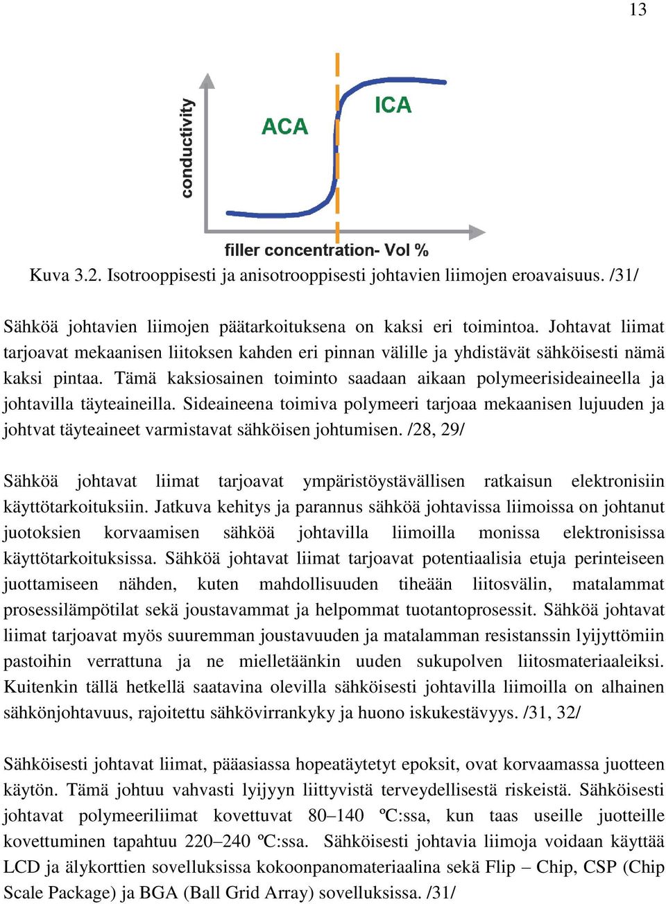 Tämä kaksiosainen toiminto saadaan aikaan polymeerisideaineella ja johtavilla täyteaineilla.