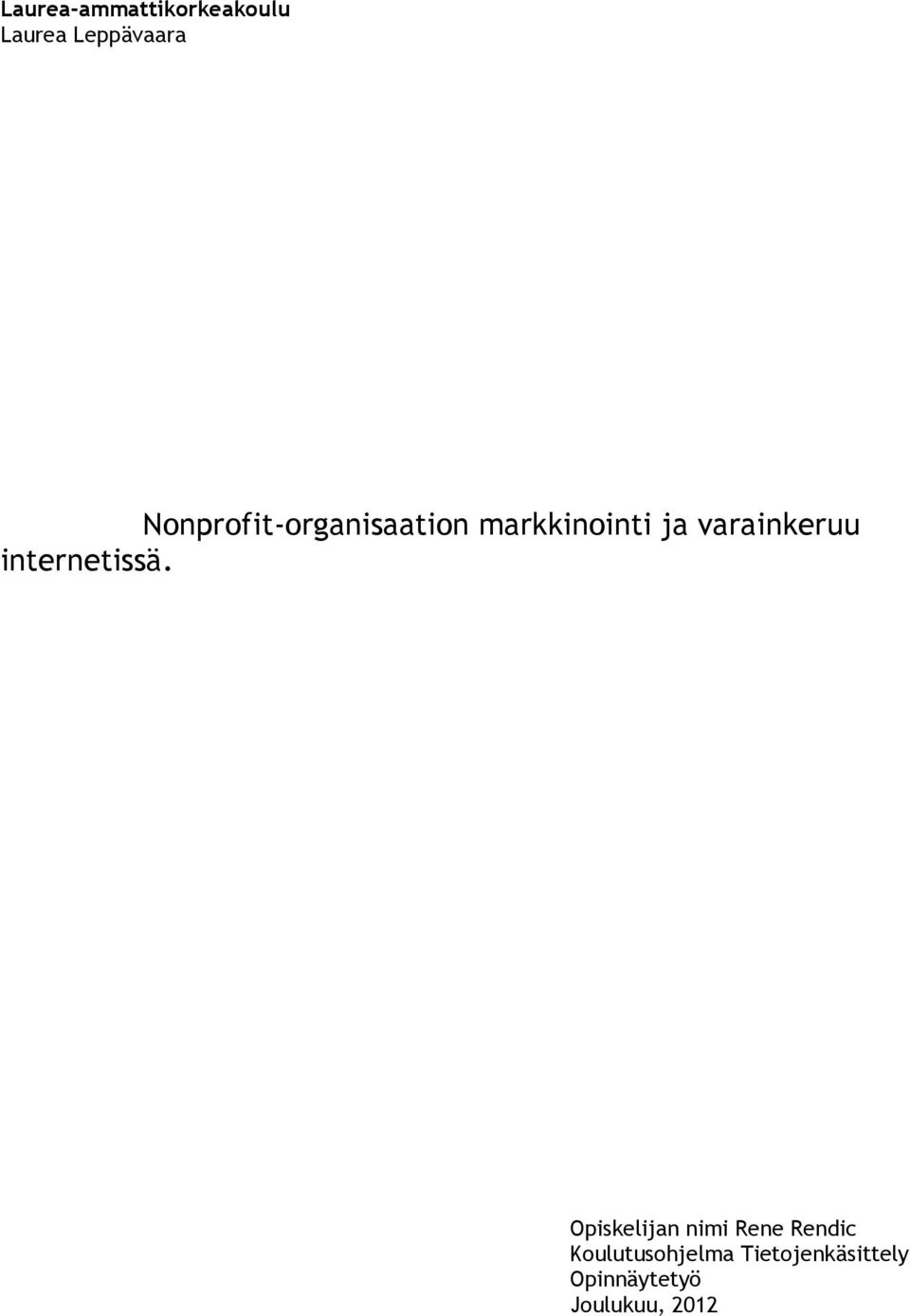 varainkeruu internetissä.