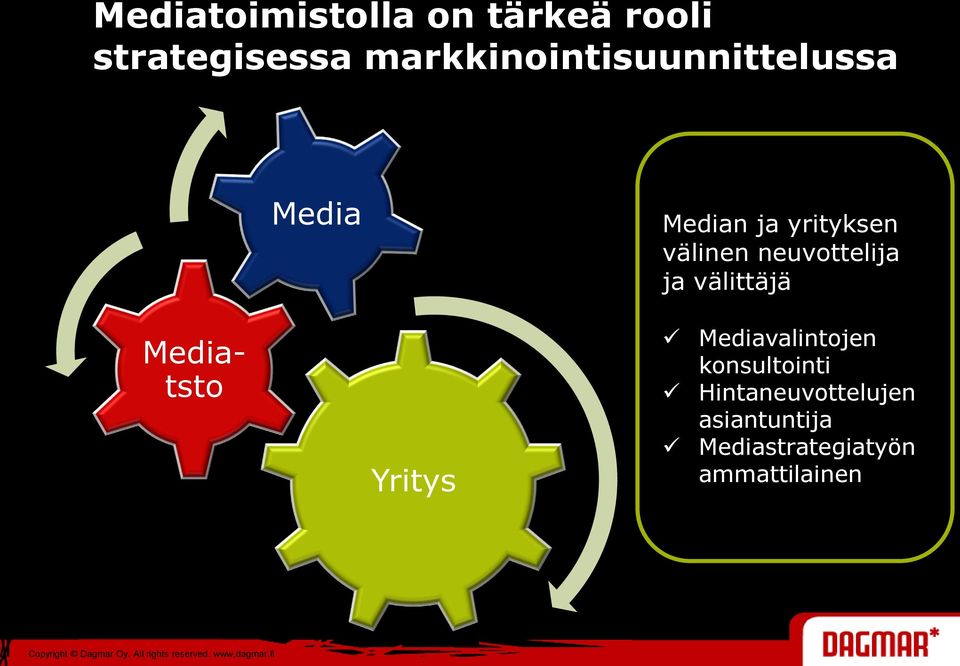 neuvottelija ja välittäjä Mediatsto Yritys Mediavalintojen