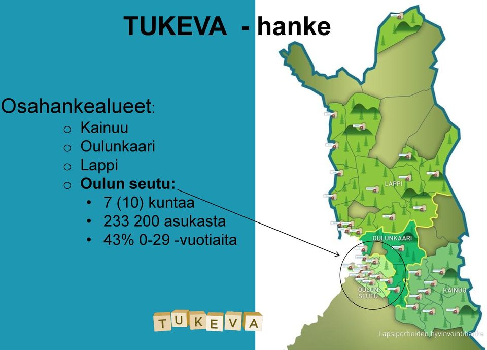 Oulun seutu: 7 (10) kuntaa 233