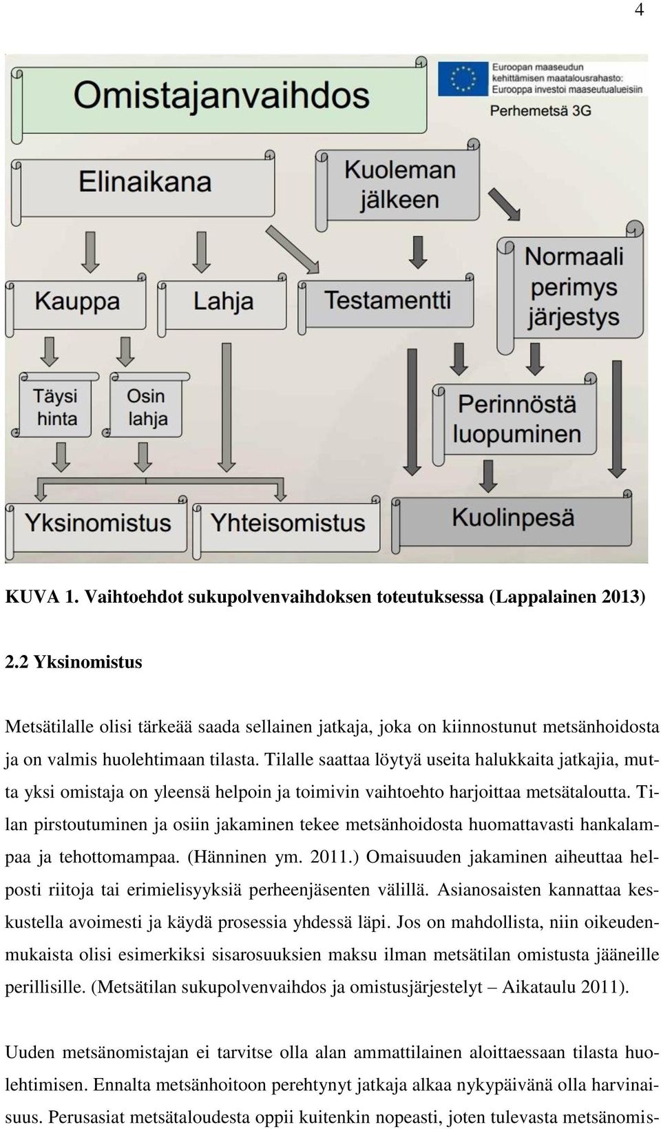 Tilalle saattaa löytyä useita halukkaita jatkajia, mutta yksi omistaja on yleensä helpoin ja toimivin vaihtoehto harjoittaa metsätaloutta.